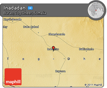 Physical Map of Inadadan