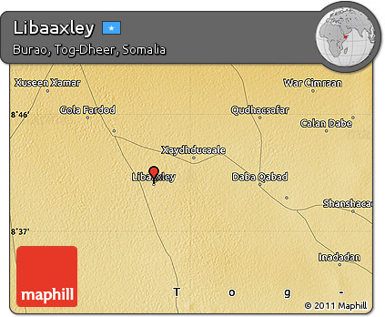 Physical Map of Libaaxley