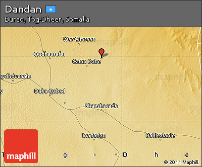 Physical Map of Dandan