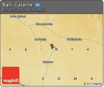 Physical Map of Balli Calanle