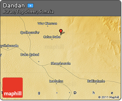 Physical Map of Dandan