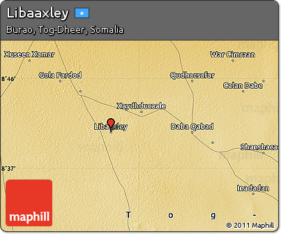 Physical Map of Libaaxley