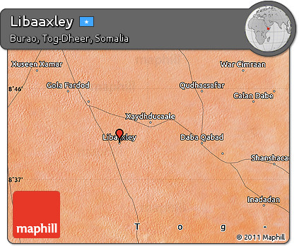 Satellite Map of Libaaxley