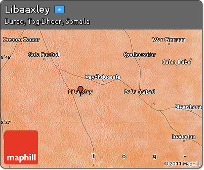 Satellite Map of Libaaxley