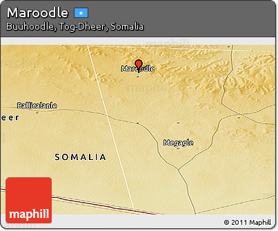 Physical Panoramic Map of Maroodle