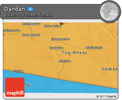 Political Panoramic Map of Dandan