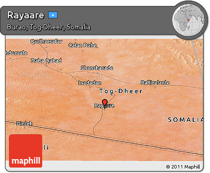 Satellite Panoramic Map of Rayaare