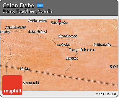 Satellite Panoramic Map of Calan Dabe