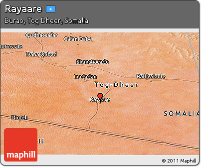 Satellite Panoramic Map of Rayaare