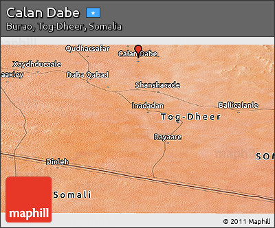 Satellite Panoramic Map of Calan Dabe