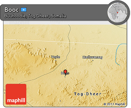 Physical 3D Map of Booc