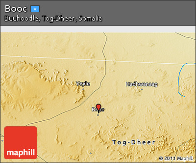 Physical 3D Map of Booc