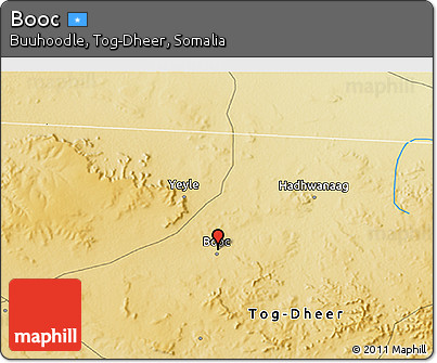Physical 3D Map of Booc