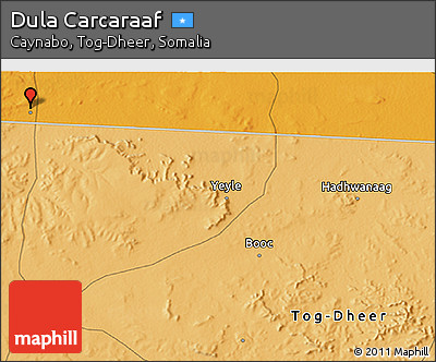 Political 3D Map of Dula Carcaraaf