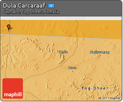 Political 3D Map of Dula Carcaraaf
