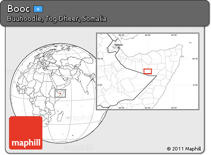 Blank Location Map of Booc