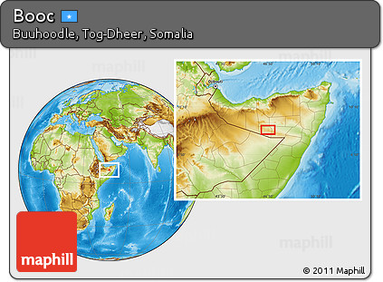 Physical Location Map of Booc