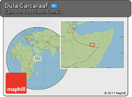 Savanna Style Location Map of Dula Carcaraaf