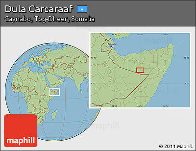 Savanna Style Location Map of Dula Carcaraaf