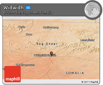 Satellite Panoramic Map of Widwidh
