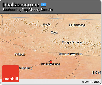 Satellite Panoramic Map of Dhallaamocune