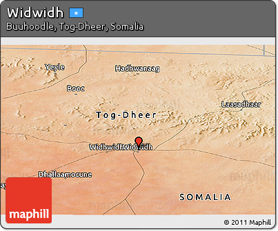 Satellite Panoramic Map of Widwidh