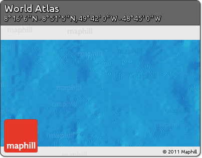 Political 3D Map of the Area around 8° 33' 36" N, 49° 13' 30" W