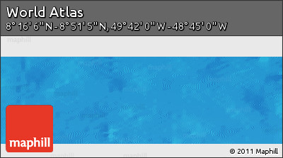 Physical Panoramic Map of the Area around 8° 33' 36" N, 49° 13' 30" W