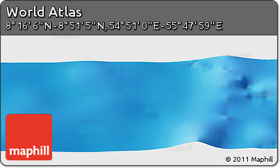 Physical Panoramic Map of the Area around 8° 33' 36" N, 55° 19' 30" E