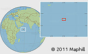 Savanna Style Location Map of the area around 8° 33' 36" N, 57° 52' 30" E