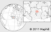 Blank Location Map of Sarala