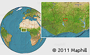 Satellite Location Map of Sarala