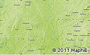 Physical Map of the area around 8° 33' 36" N, 5° 1' 30" W