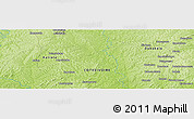 Physical Panoramic Map of Kaniéné