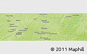 Physical Panoramic Map of the area around 8° 33' 36" N, 5° 52' 30" W