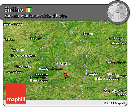 Satellite Panoramic Map of Sirihio