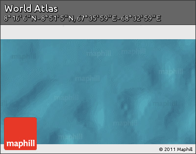 Satellite 3D Map of the Area around 8° 33' 36" N, 68° 4' 29" E