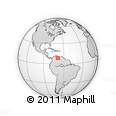 Outline Map of the Area around 8° 33' 36" N, 68° 46' 30" W, rectangular outline
