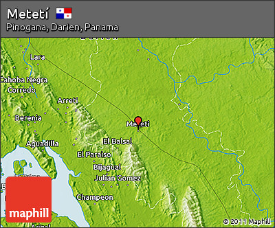 Physical 3D Map of Metetí