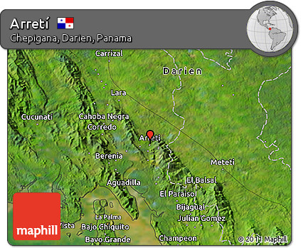 Satellite 3D Map of Arretí
