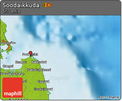 Physical 3D Map of Soodaikkuda