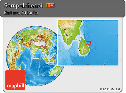 Physical Location Map of Sampalchenai