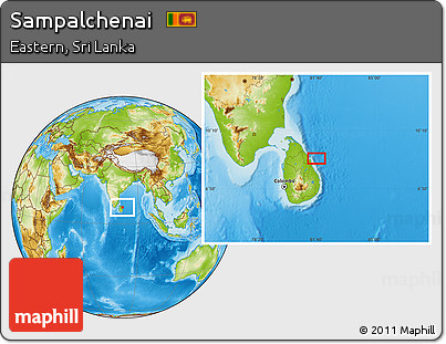 Physical Location Map of Sampalchenai