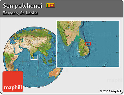 Satellite Location Map of Sampalchenai