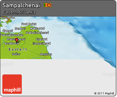 Physical Panoramic Map of Sampalchenai