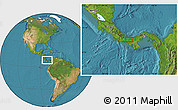 Satellite Location Map of the area around 8° 33' 36" N, 81° 31' 30" W