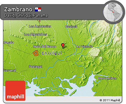 Physical 3D Map of Zambrano