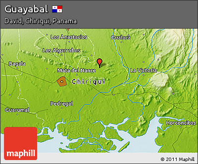 Physical 3D Map of Guayabal