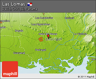 Physical 3D Map of Las Lomas