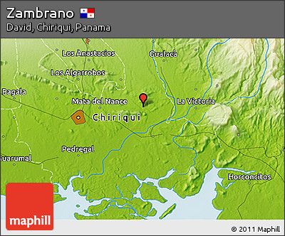 Physical 3D Map of Zambrano